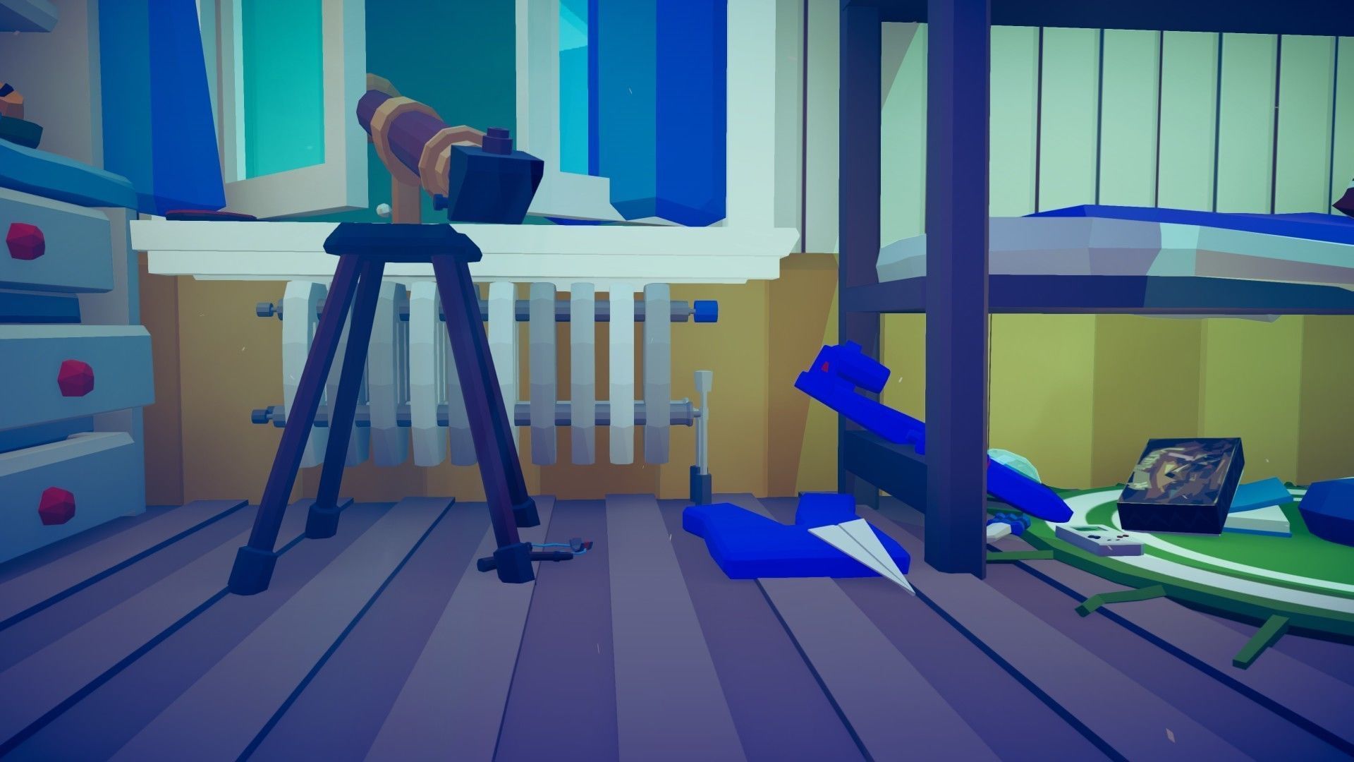 1980 - Retro Youth Room  3D Mid Poly  Low-poly 3D model_97