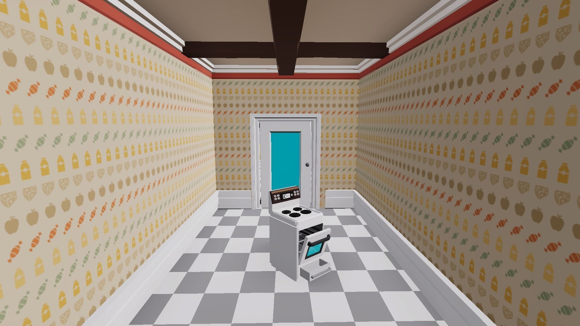 1980 - Retro Youth Room  3D Mid Poly  Low-poly 3D model_33