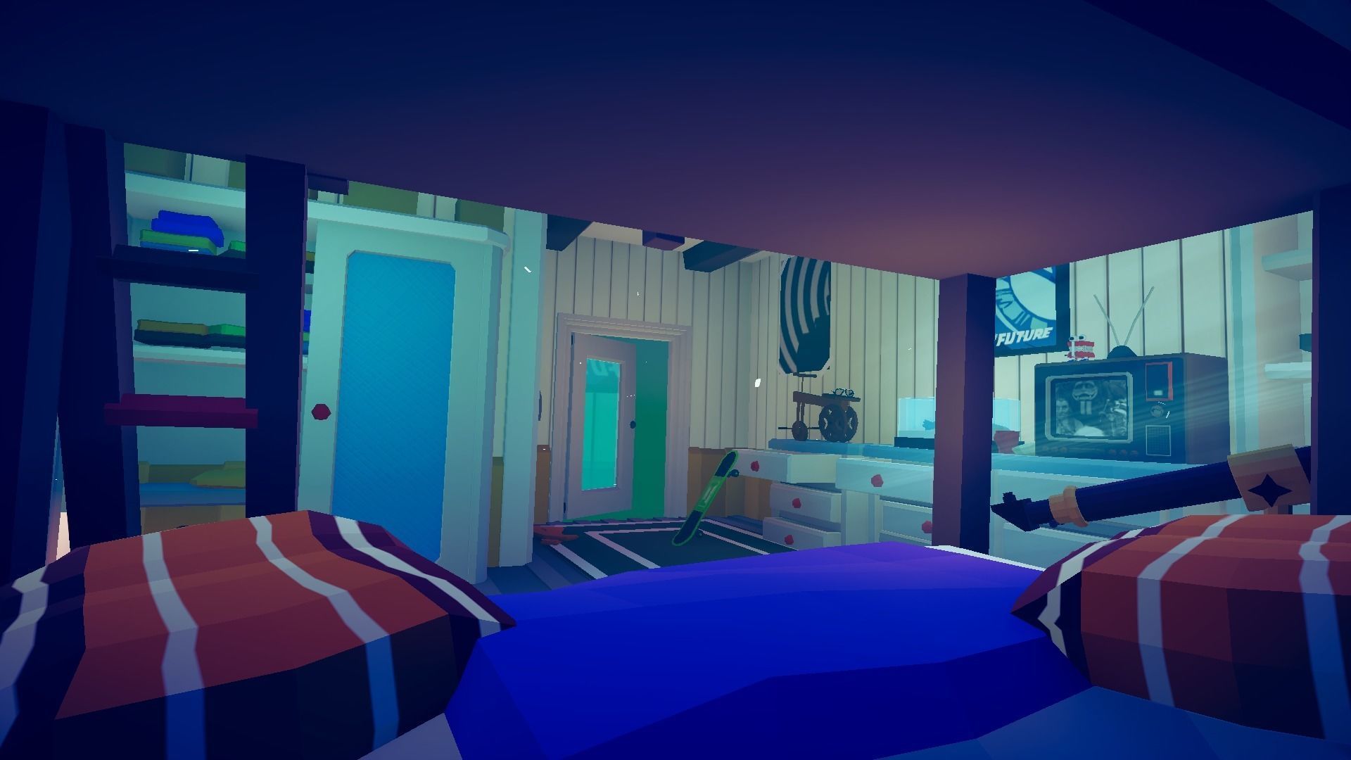 1980 - Retro Youth Room  3D Mid Poly  Low-poly 3D model_111