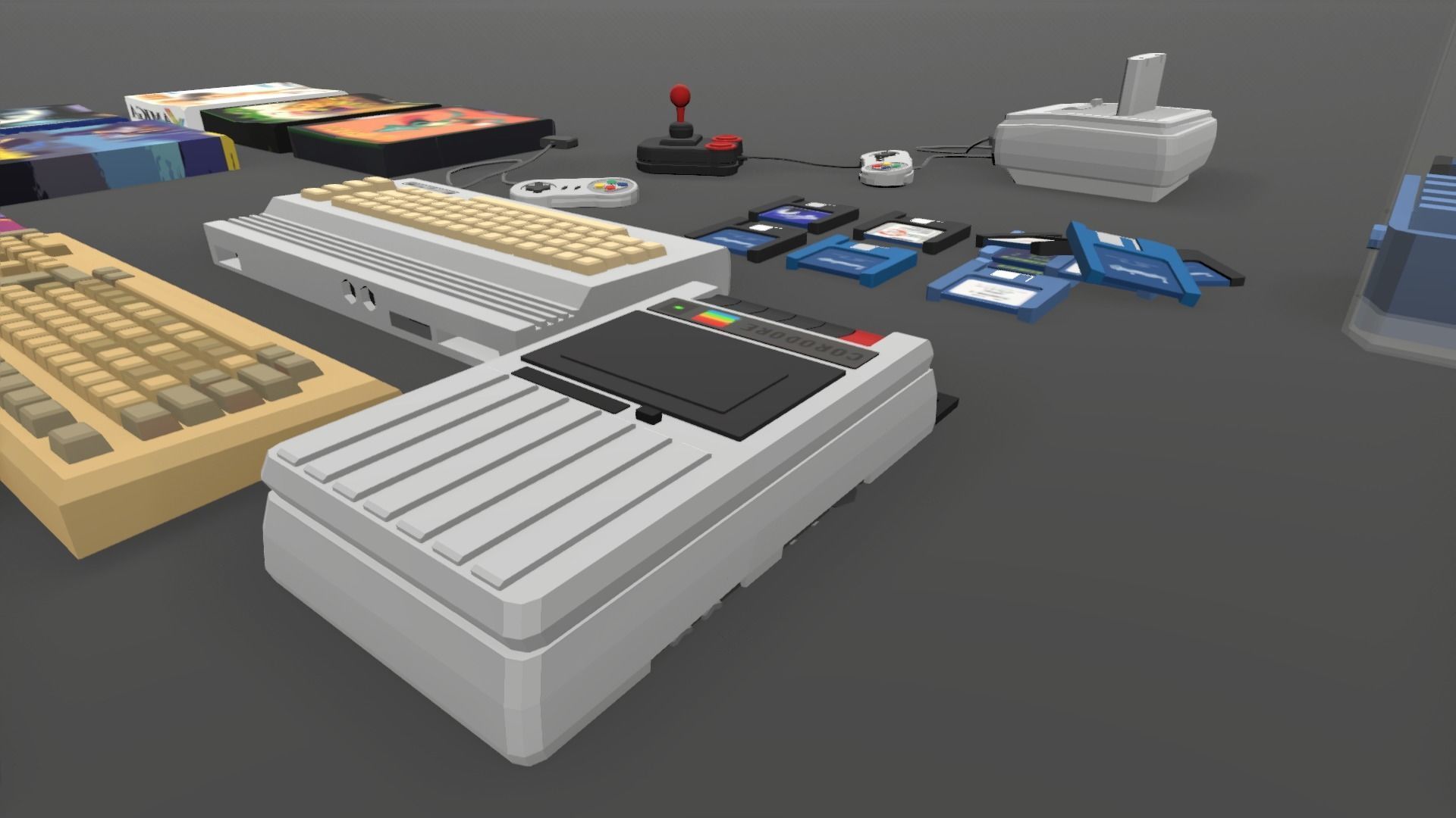1980 - Retro Youth Room  3D Mid Poly  Low-poly 3D model_59