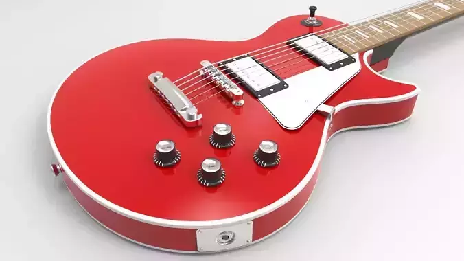 Red LP Electric Guitar 