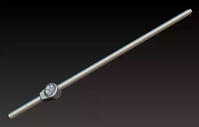 Revolcane 3d model metal tube and piece of metal