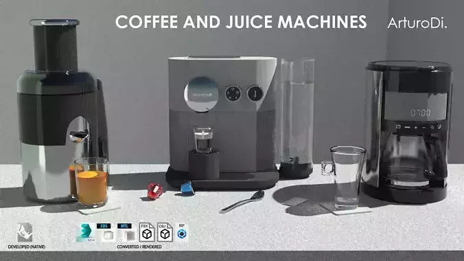 Coffee and Juice machines