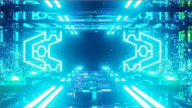 Sci Fi Scene Free low-poly 3D model