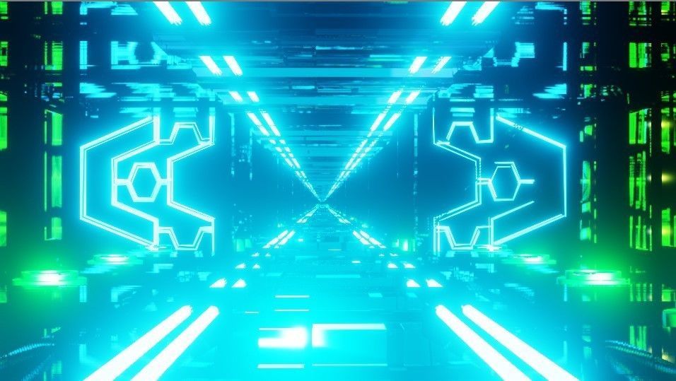 Sci Fi Scene Free low-poly 3D model_1