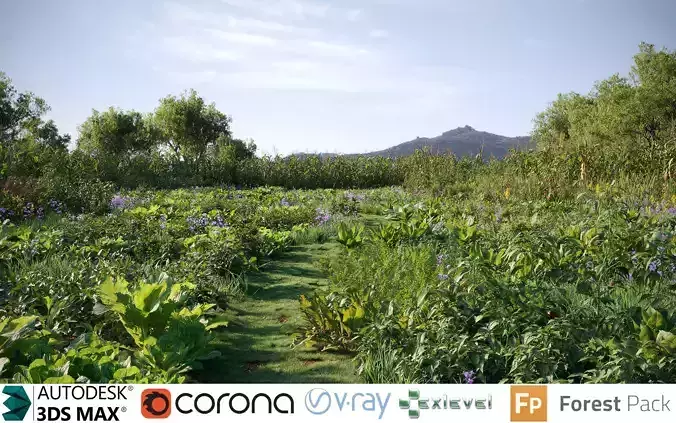 Vegetables Crop Collection - Include GrowFX and Mesh file  3D model