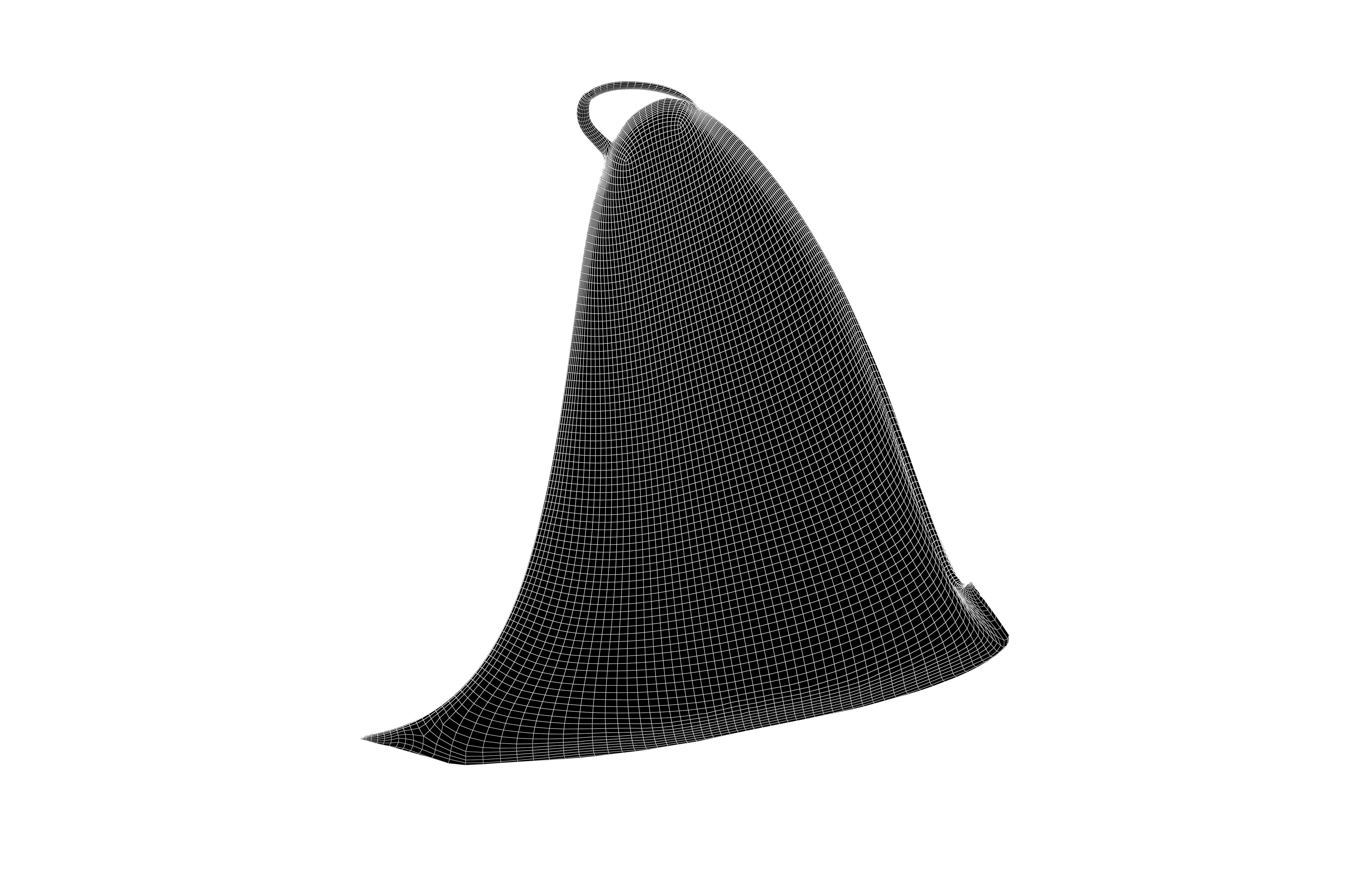 Cloak v1 002 Low-poly 3D model_6