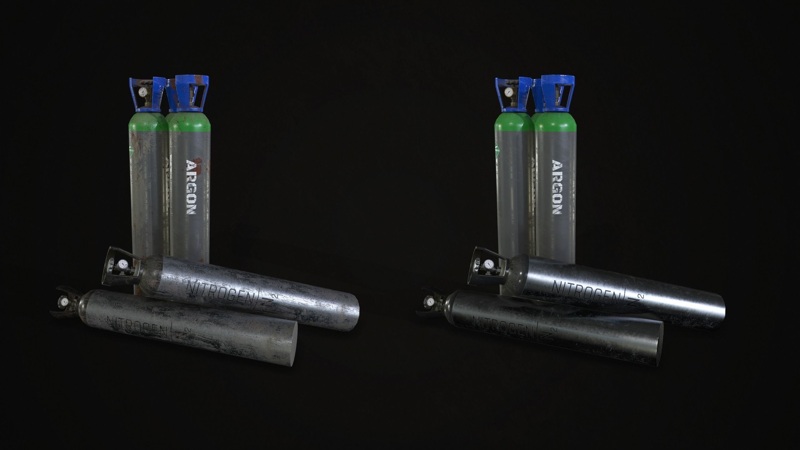 Barrels  Drums and Containers Low-poly 3D model_13