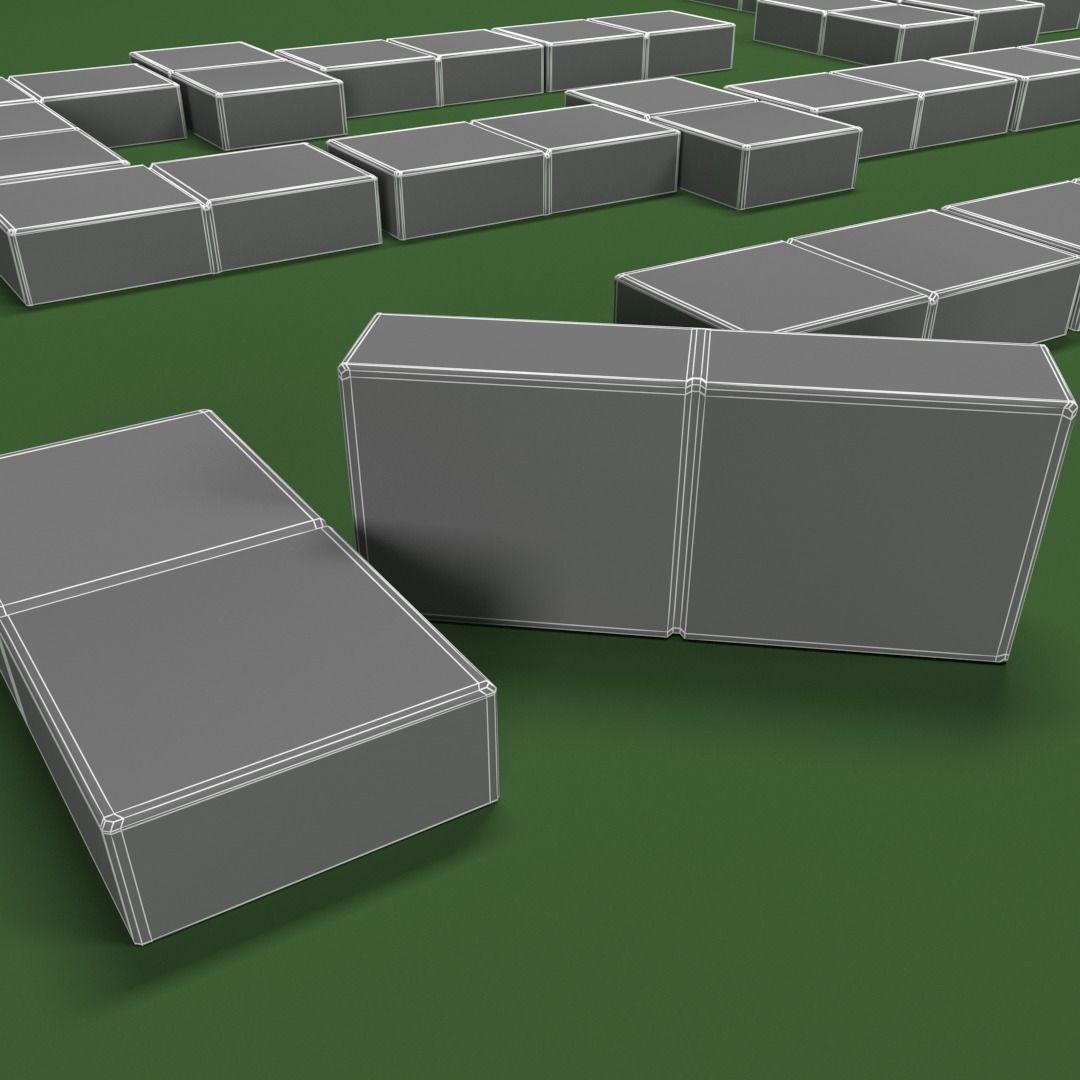 dominoes game Free 3D model_4