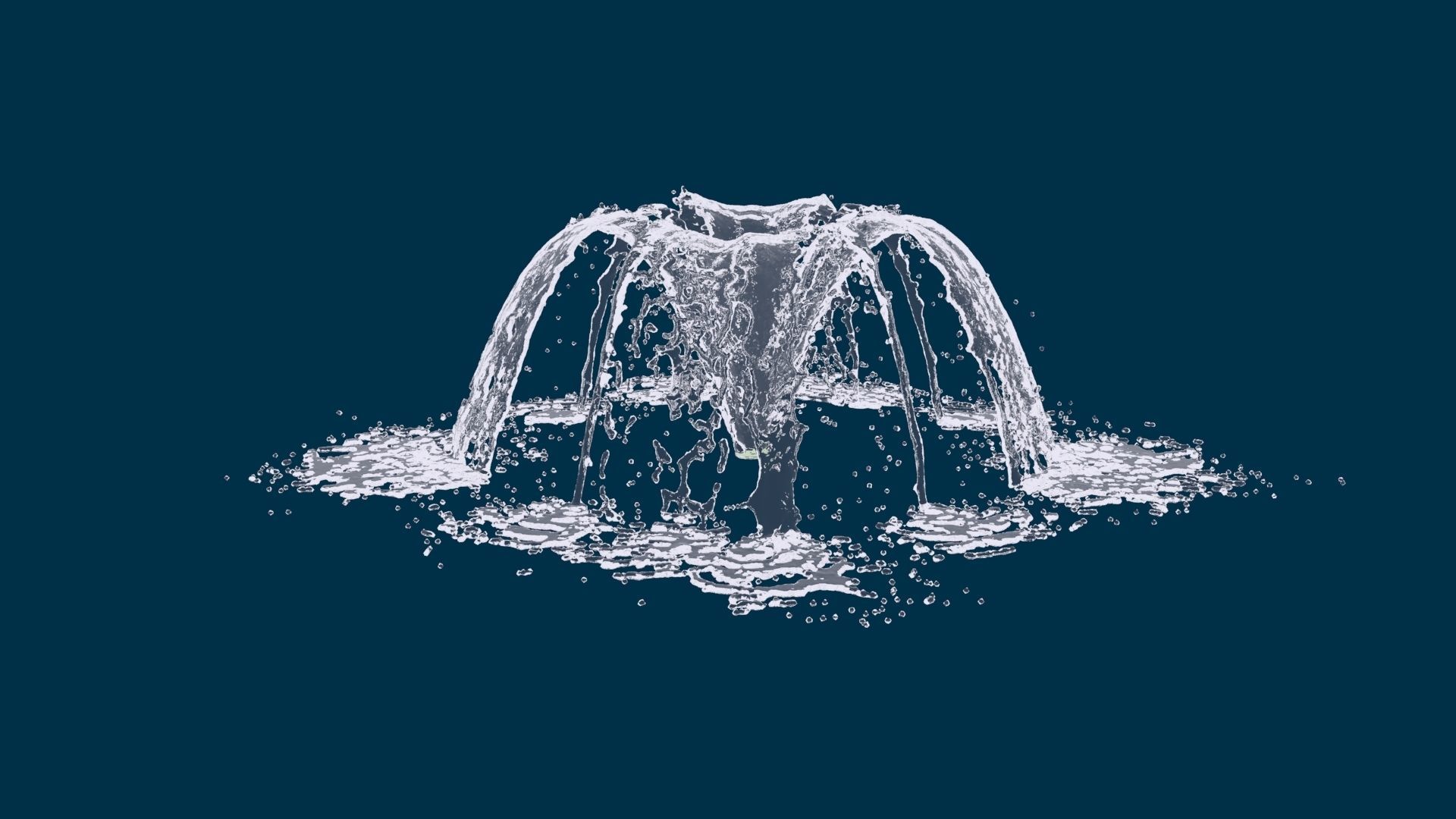 Realistic Water Fountain Animation 5 3D model animated CGTrader