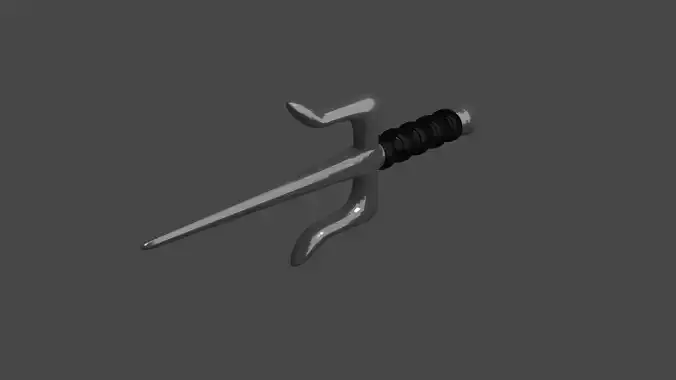 Sai - ninja weapon Low-poly 3D model