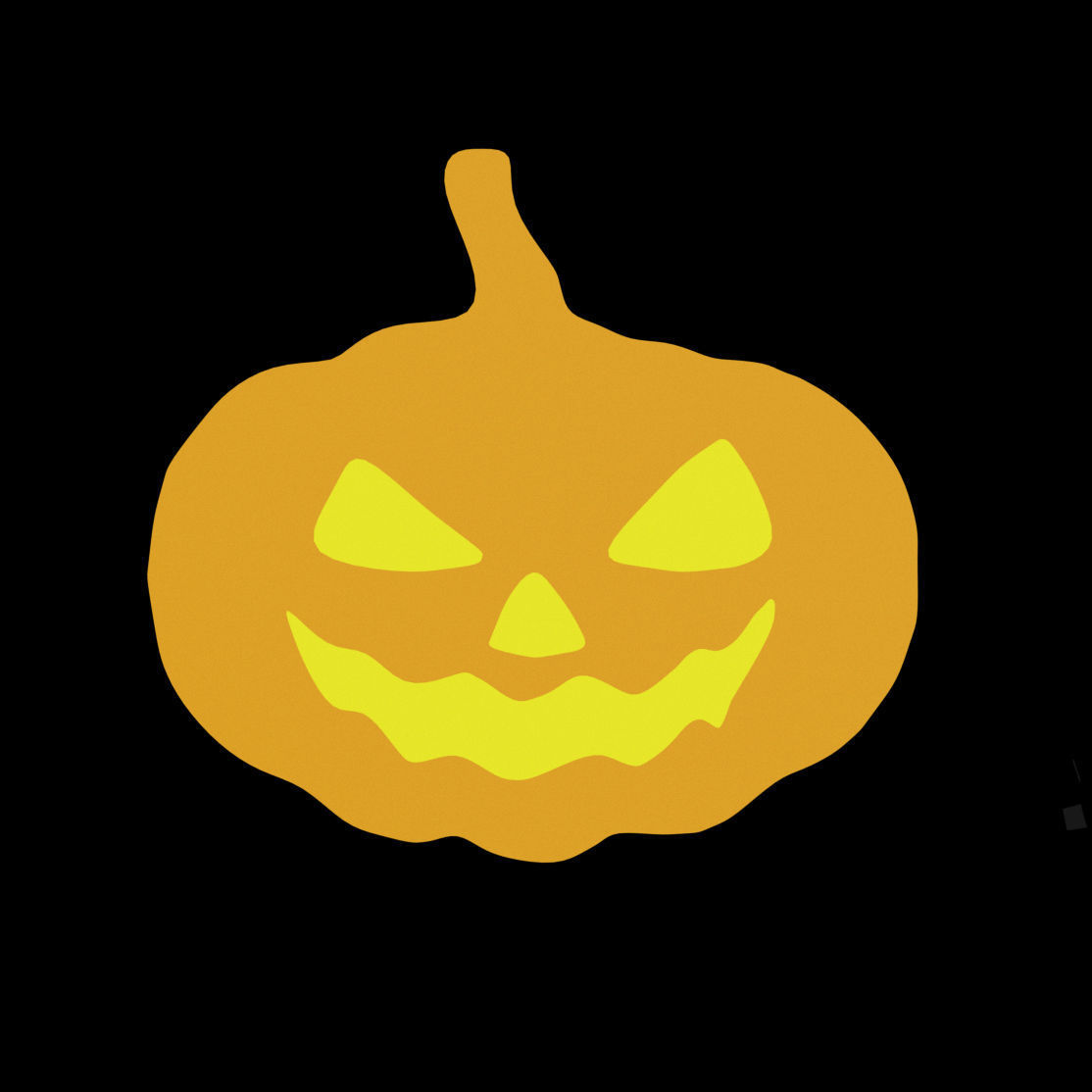 Halloween paper decoration collection 3D model_3