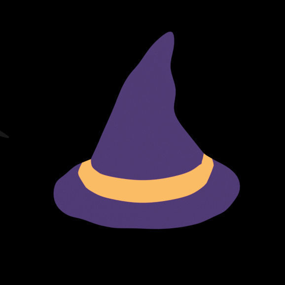 Halloween paper decoration collection 3D model_6