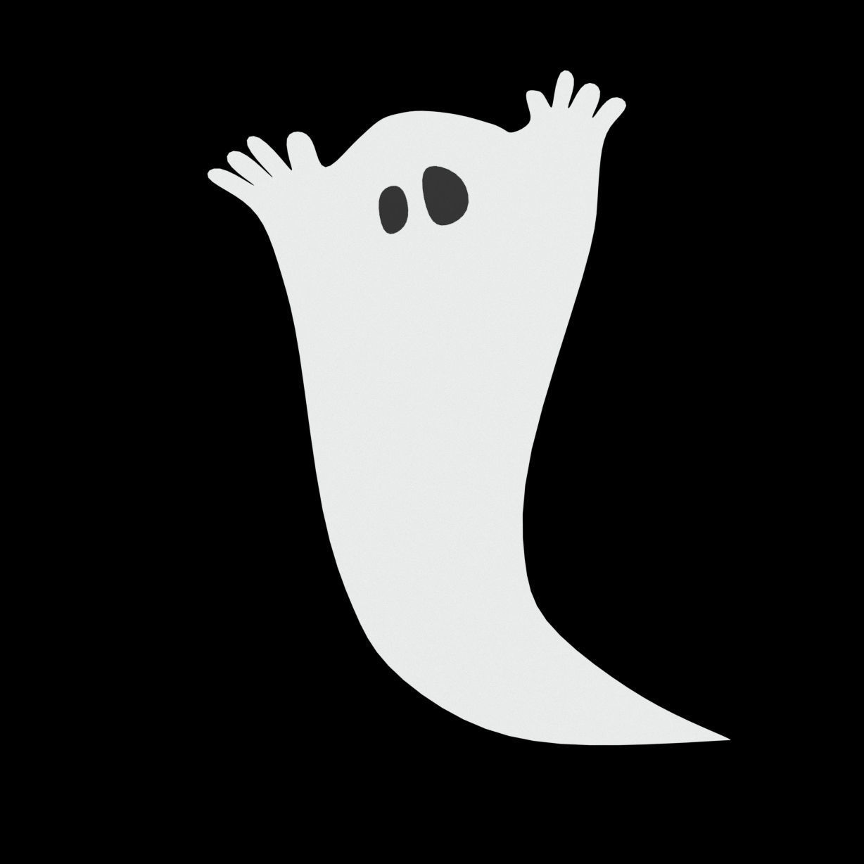 Halloween paper decoration collection 3D model_1