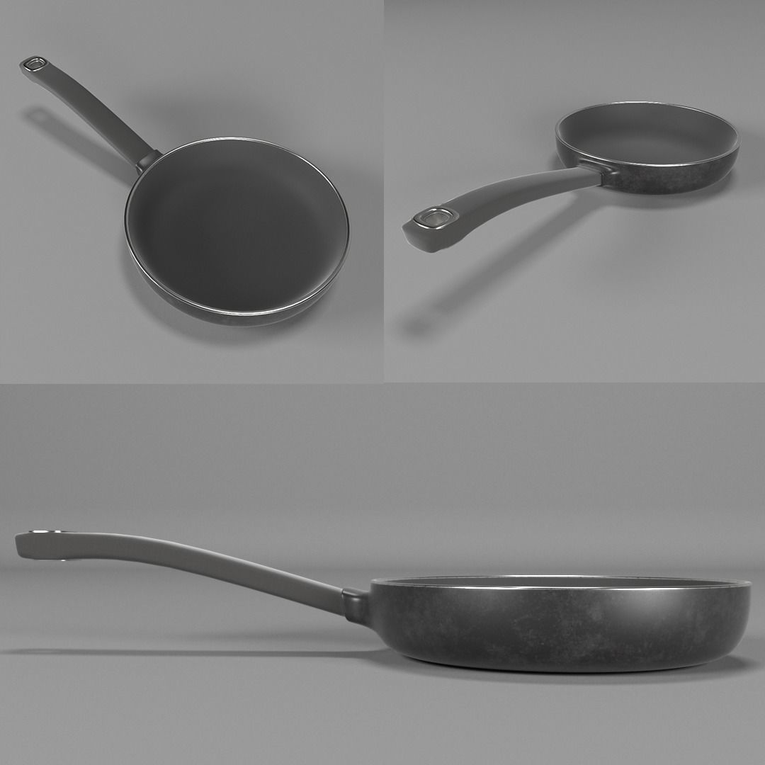 kitchenware copper pot Free 3D model_3