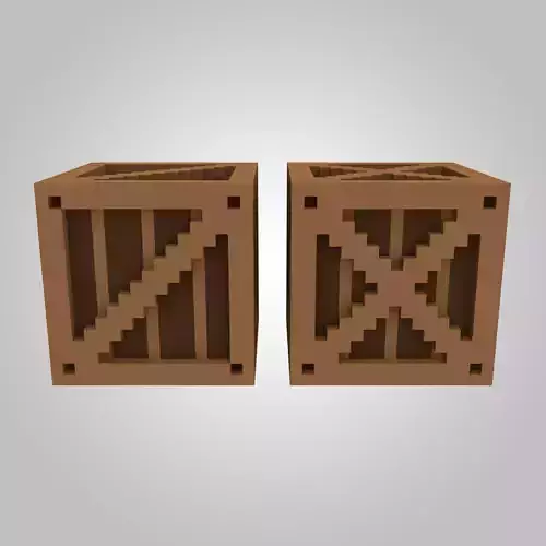 Small Voxel Crate Boxes