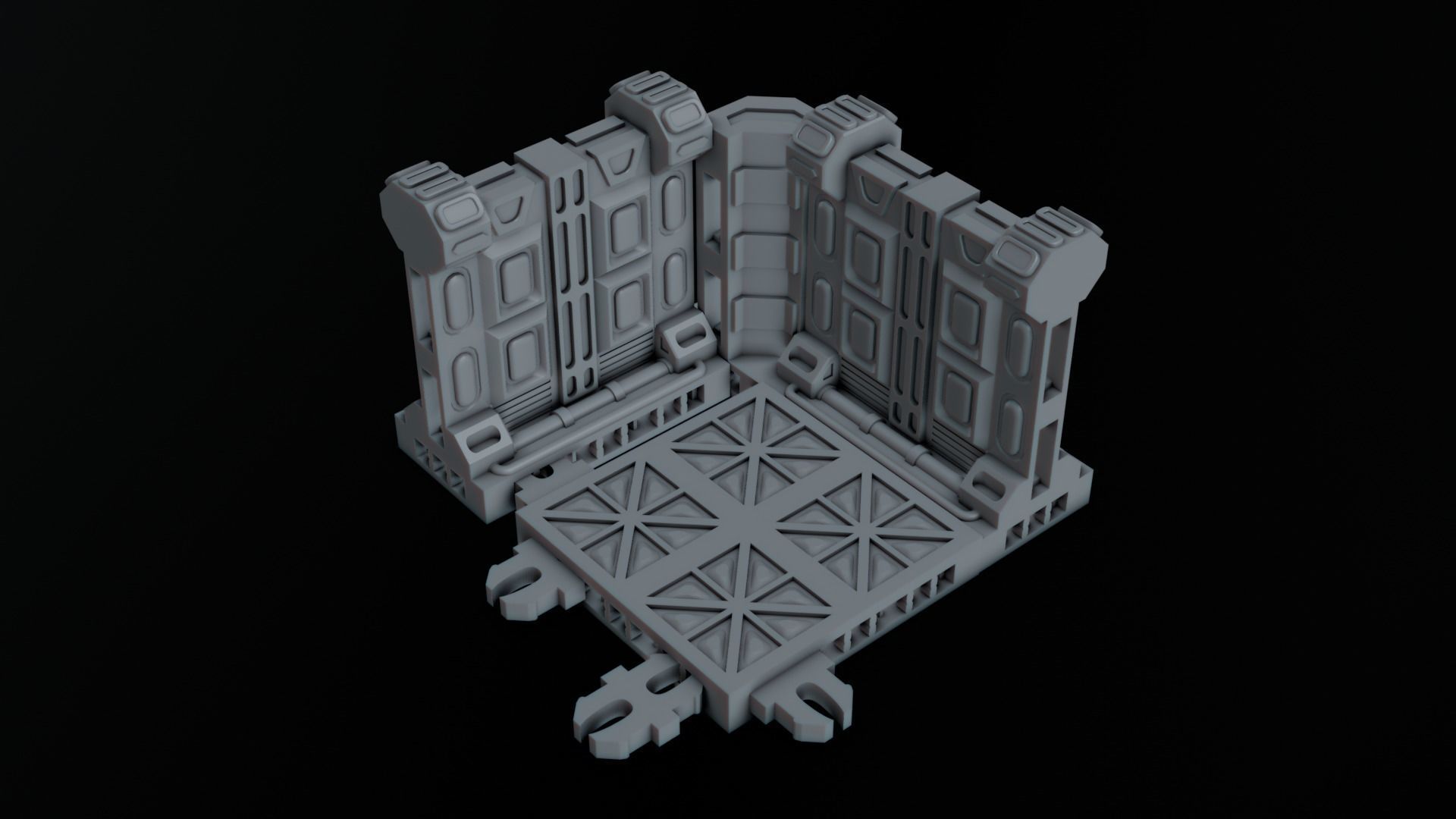 Sci Fi Terrain Pack 01 3D print model_6