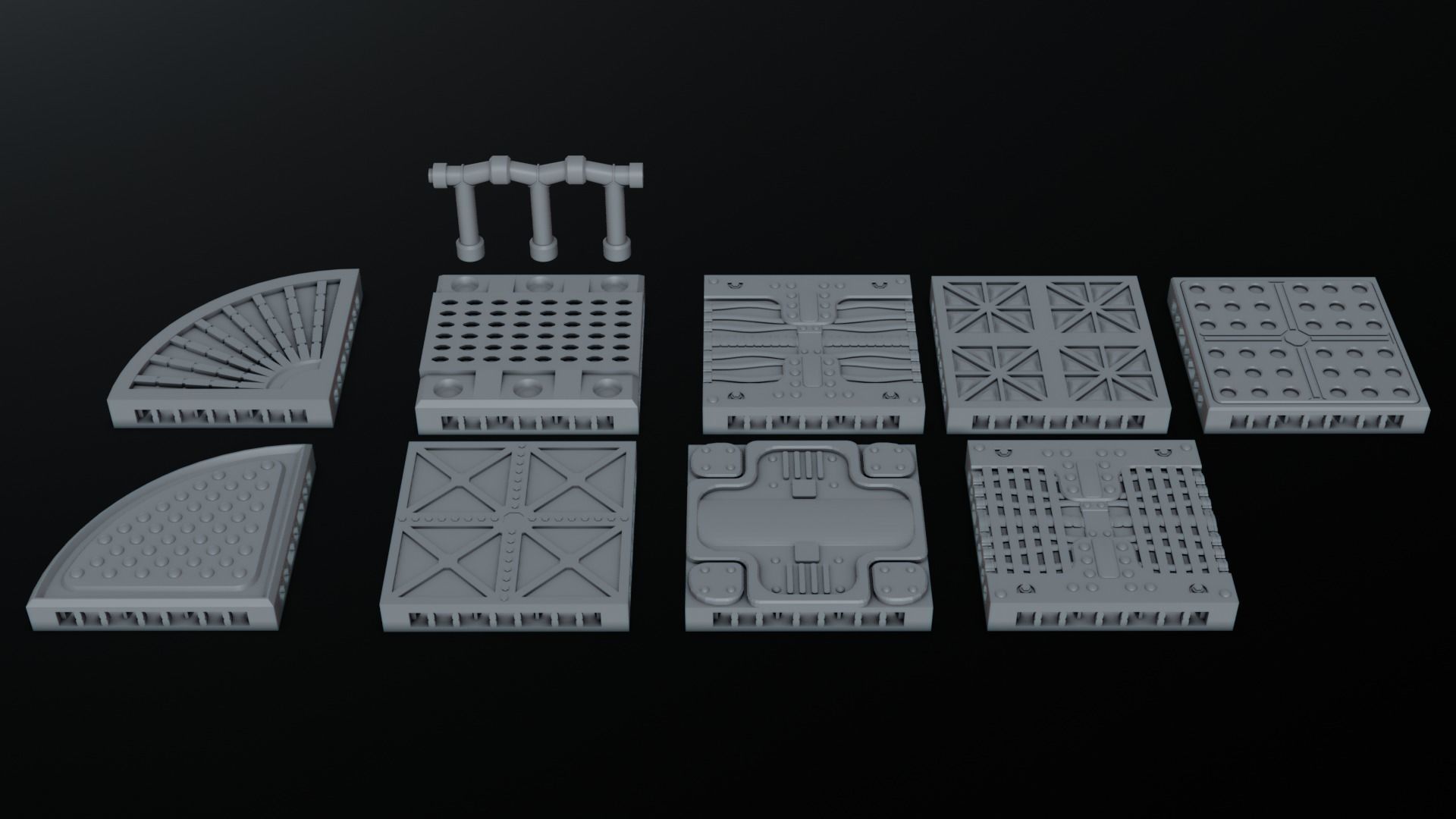Sci Fi Terrain Pack 01 3D print model_2