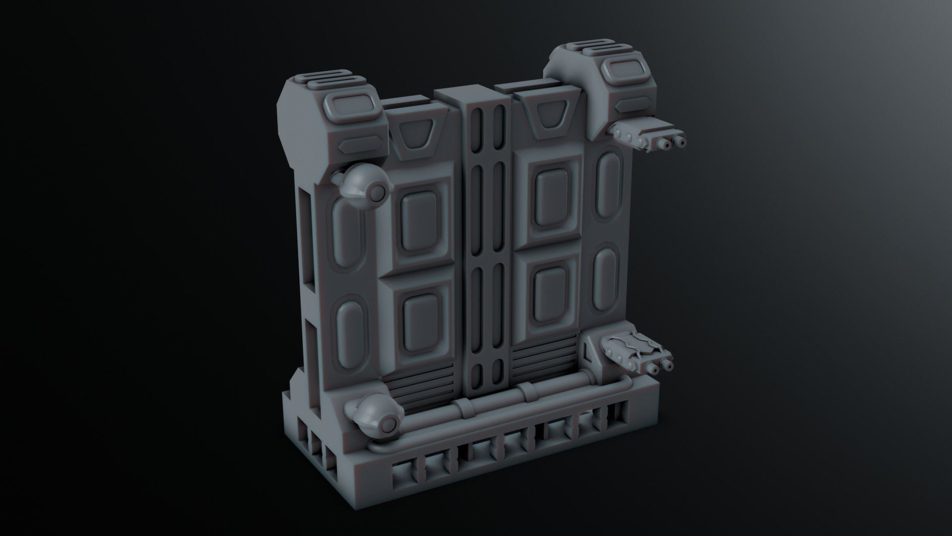 Sci Fi Terrain Pack 01 3D print model_7