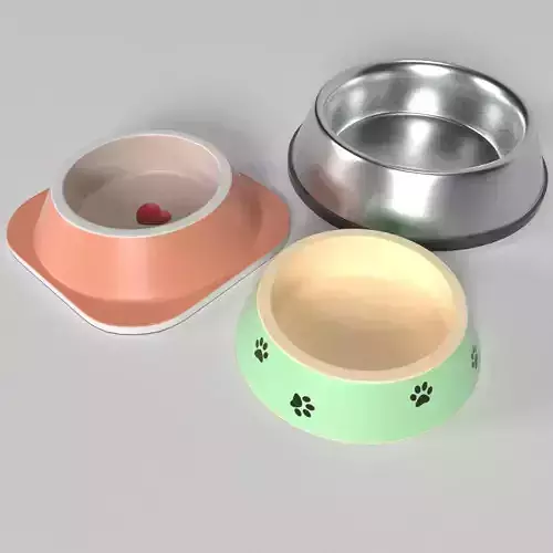 feeder three pet bowls