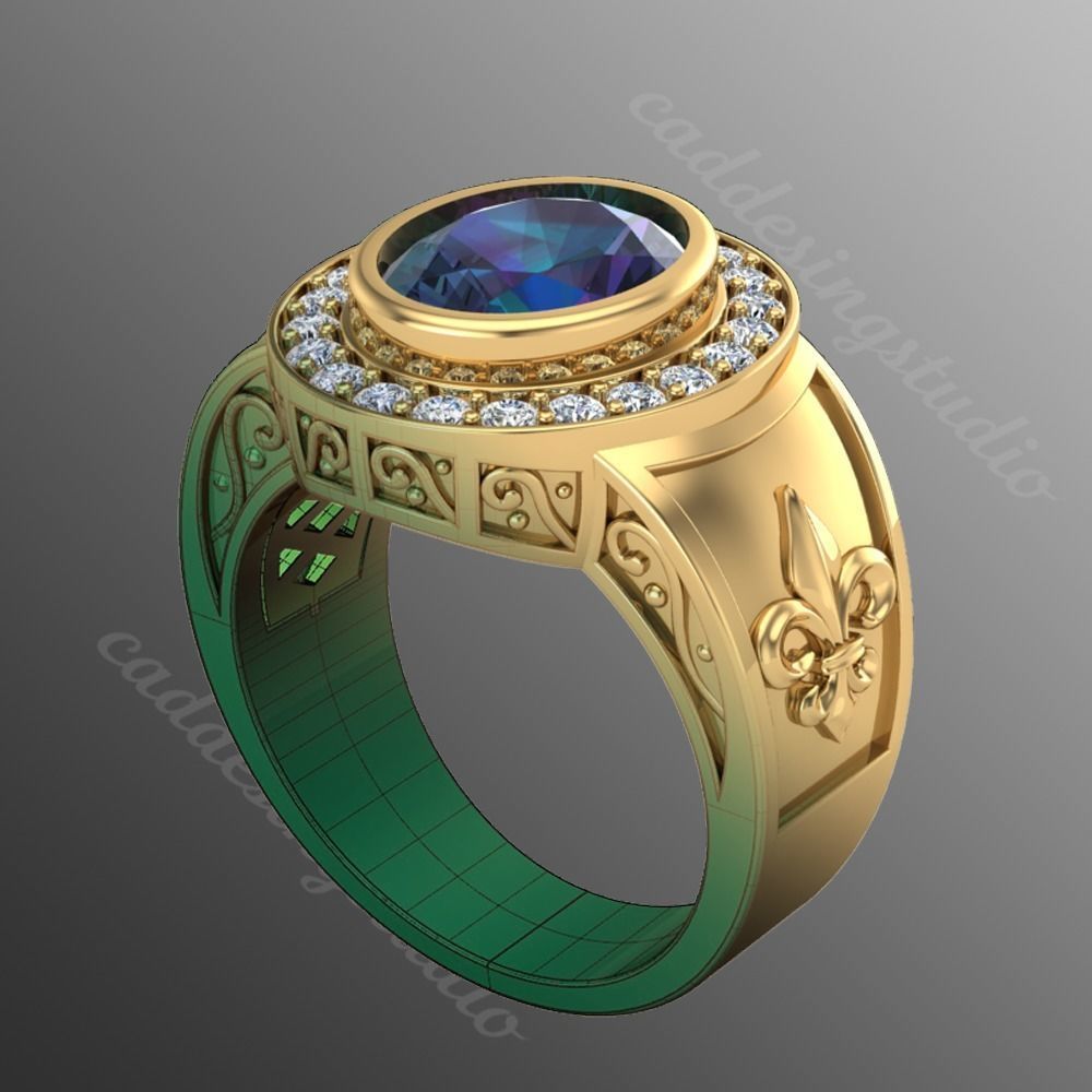 Ring bi 62 3D print model_1