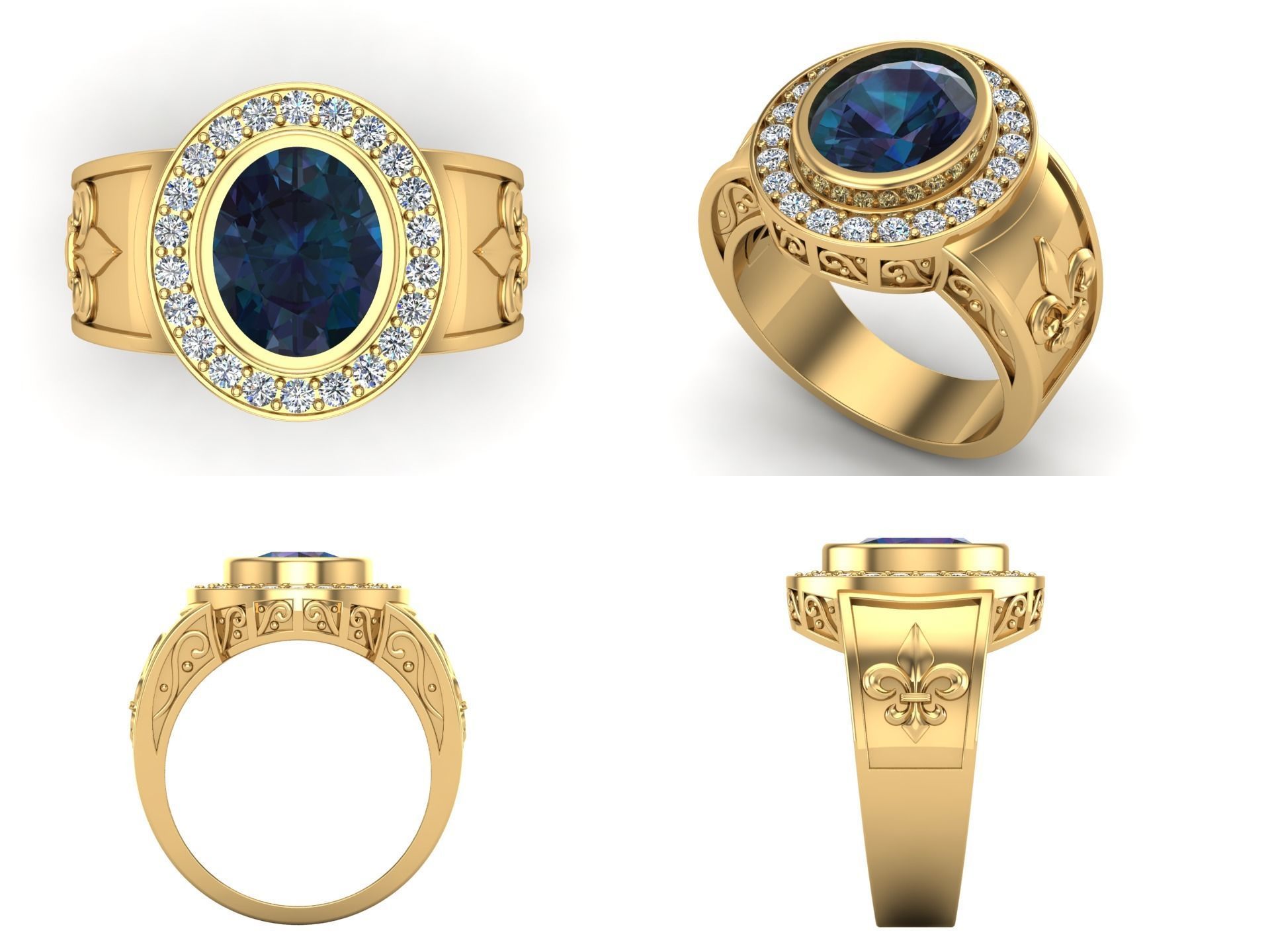 Ring bi 62 3D print model_5