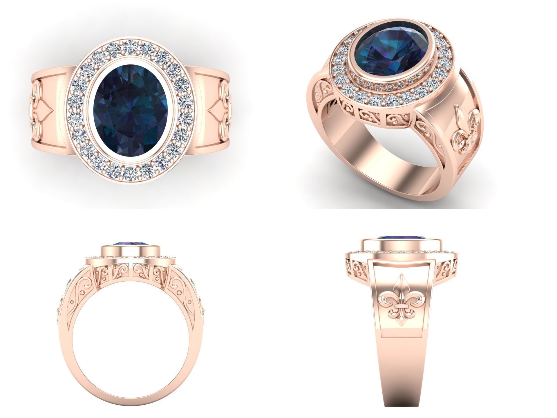 Ring bi 62 3D print model_4