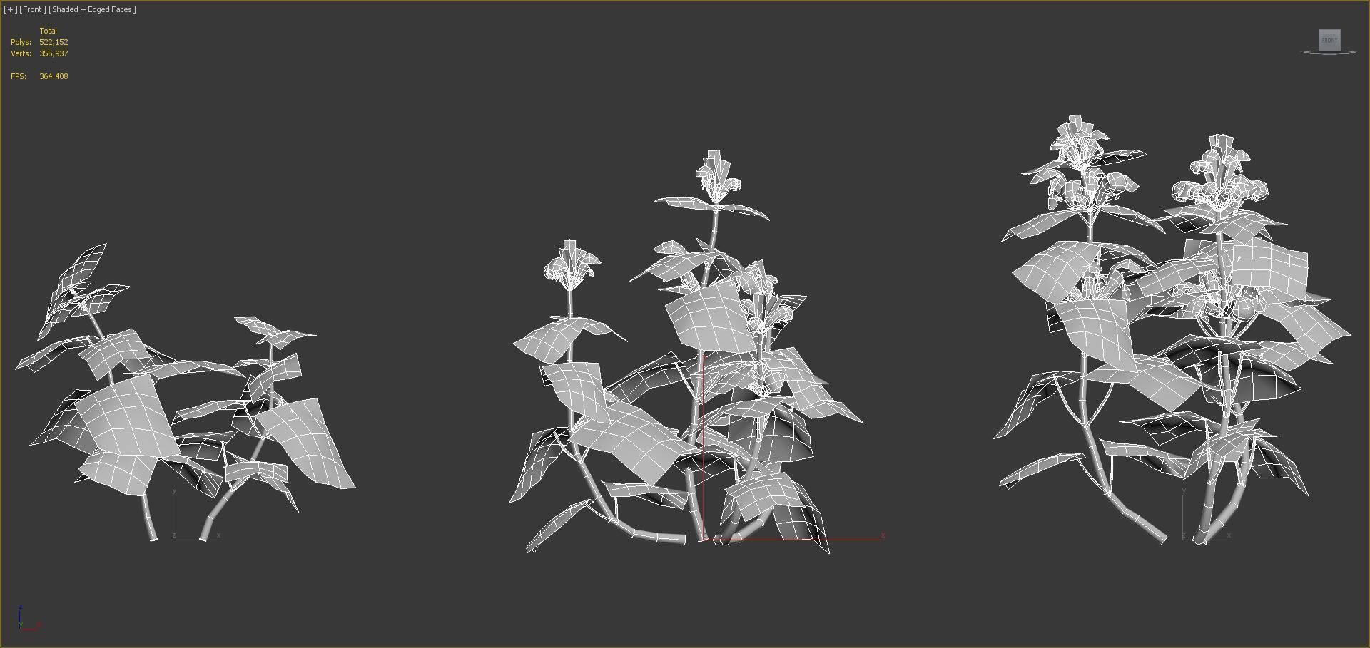 Ground cover plants Collection - Include GrowFX and Mesh file  3D model_120