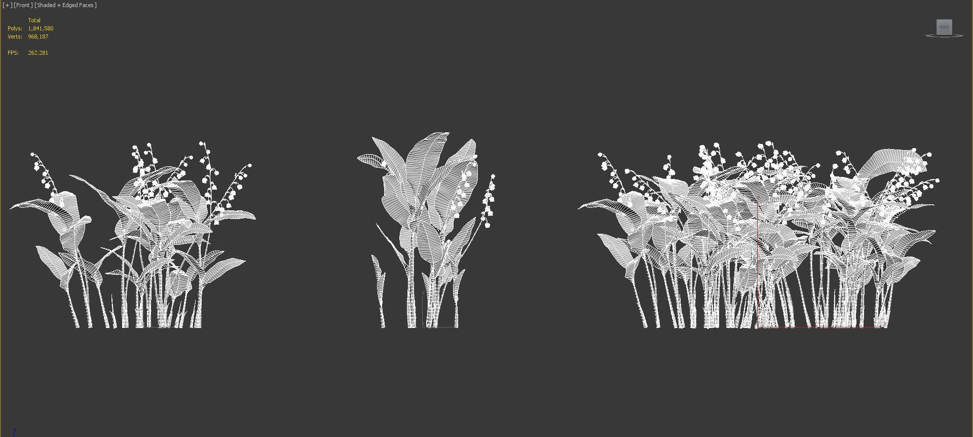 Ground cover plants Collection - Include GrowFX and Mesh file  3D model_98