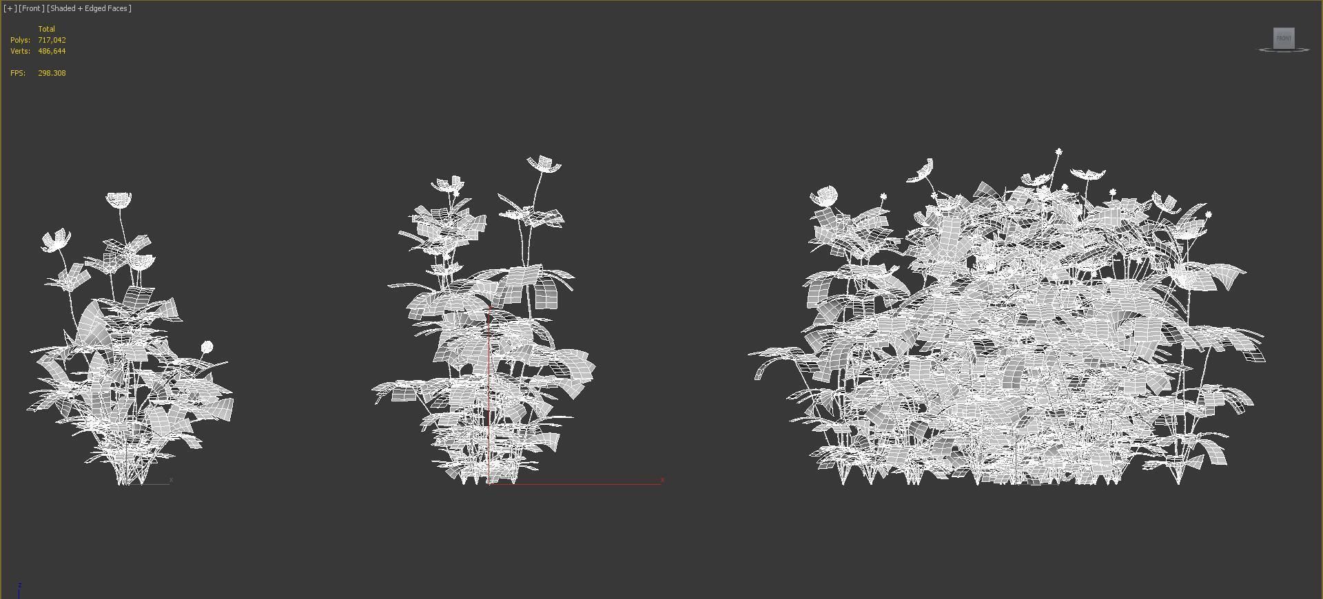 Ground cover plants Collection - Include GrowFX and Mesh file  3D model_92