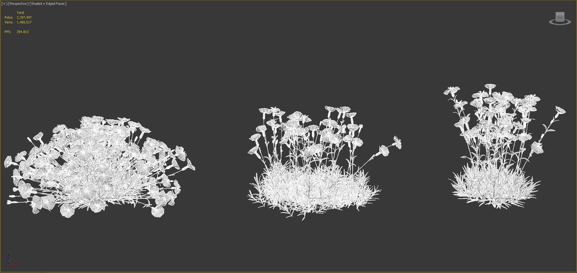 Ground cover plants Collection - Include GrowFX and Mesh file  3D model_101