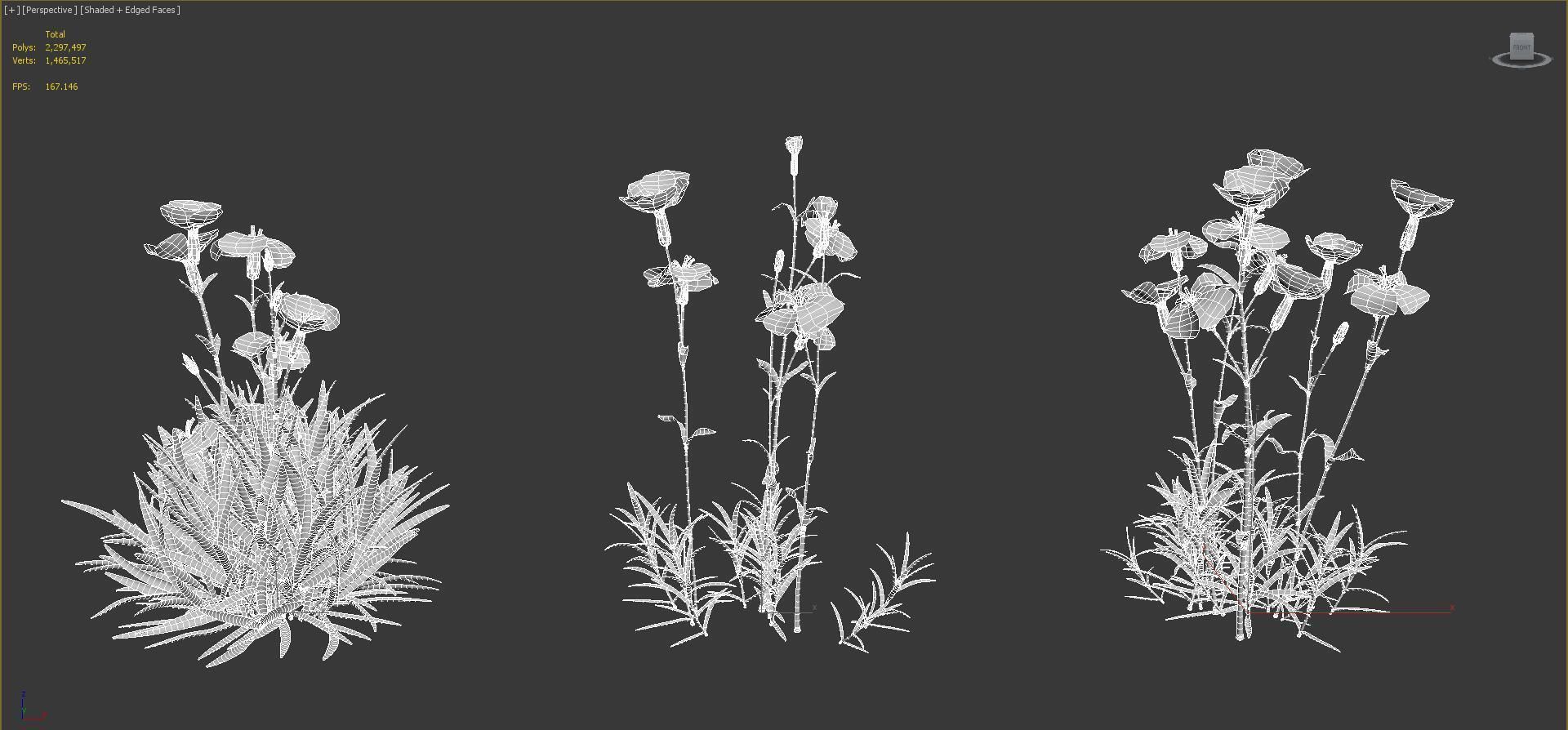 Ground cover plants Collection - Include GrowFX and Mesh file  3D model_100