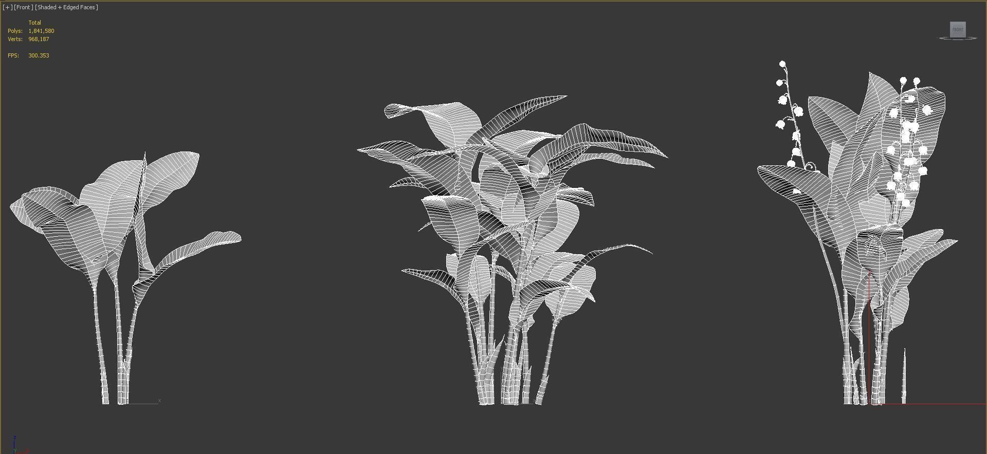Ground cover plants Collection - Include GrowFX and Mesh file  3D model_97