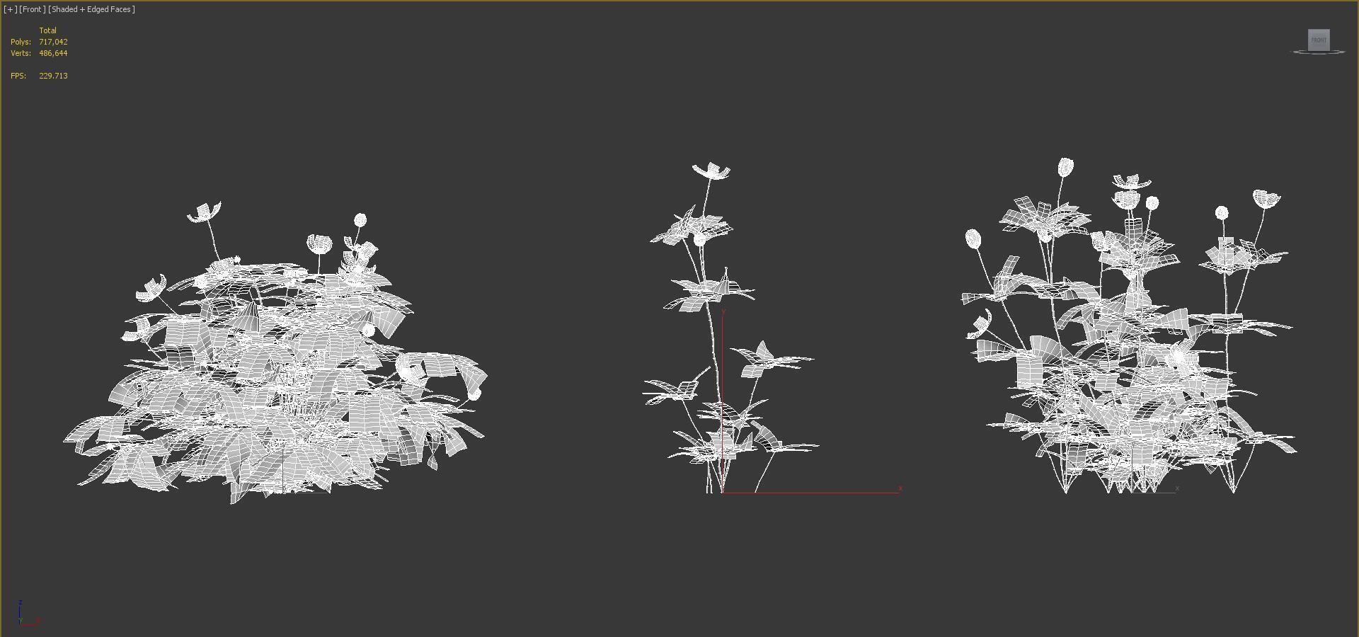 Ground cover plants Collection - Include GrowFX and Mesh file  3D model_91