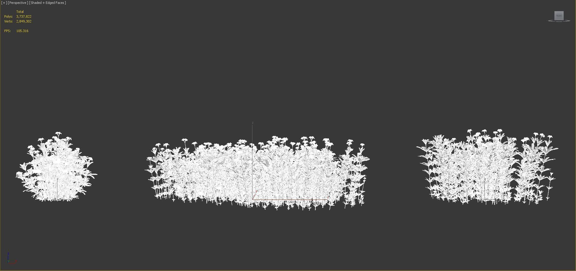 Ground cover plants Collection - Include GrowFX and Mesh file  3D model_107