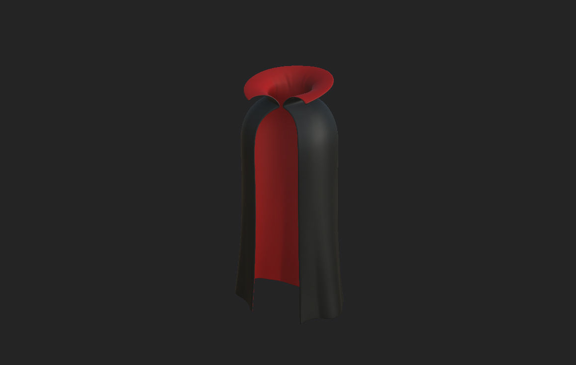Dracula Cape 3D model_11
