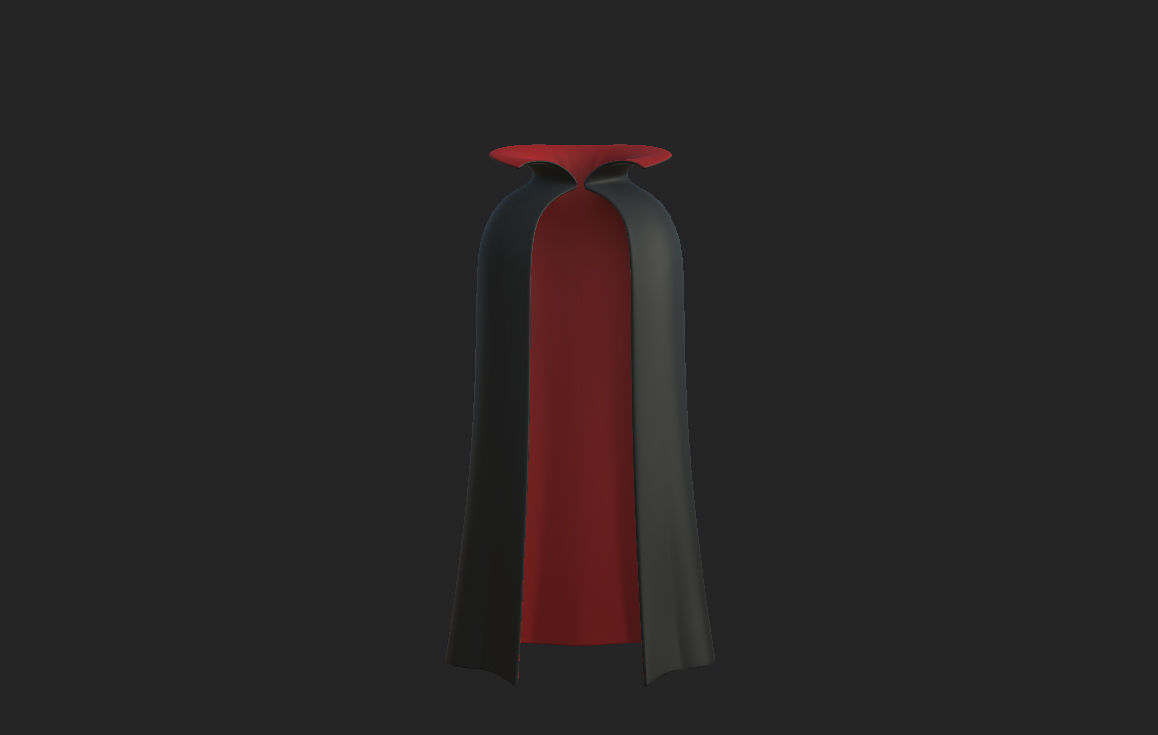 Dracula Cape 3D model_14
