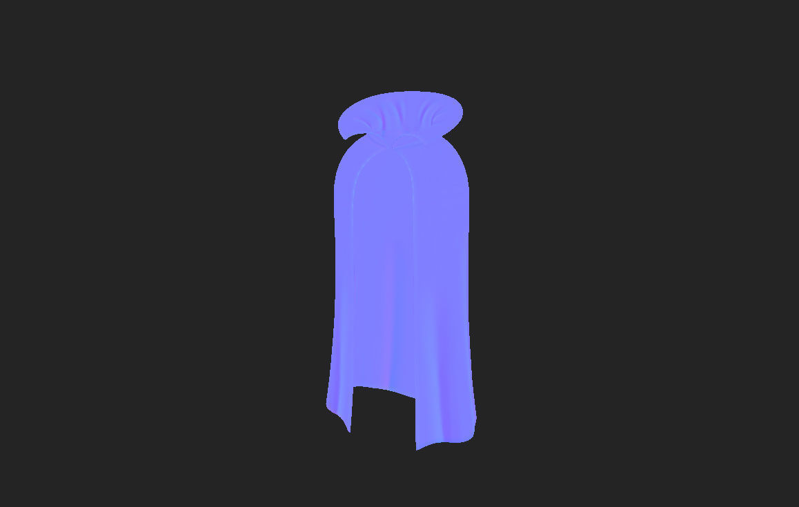 Dracula Cape 3D model_13