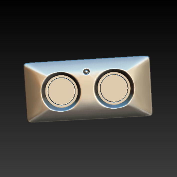 Black RX Buckle 3D print model_1