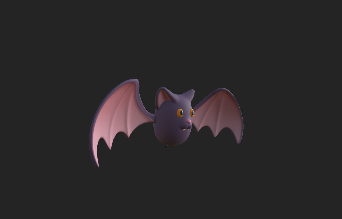 Cartoon Bat 3D model_13