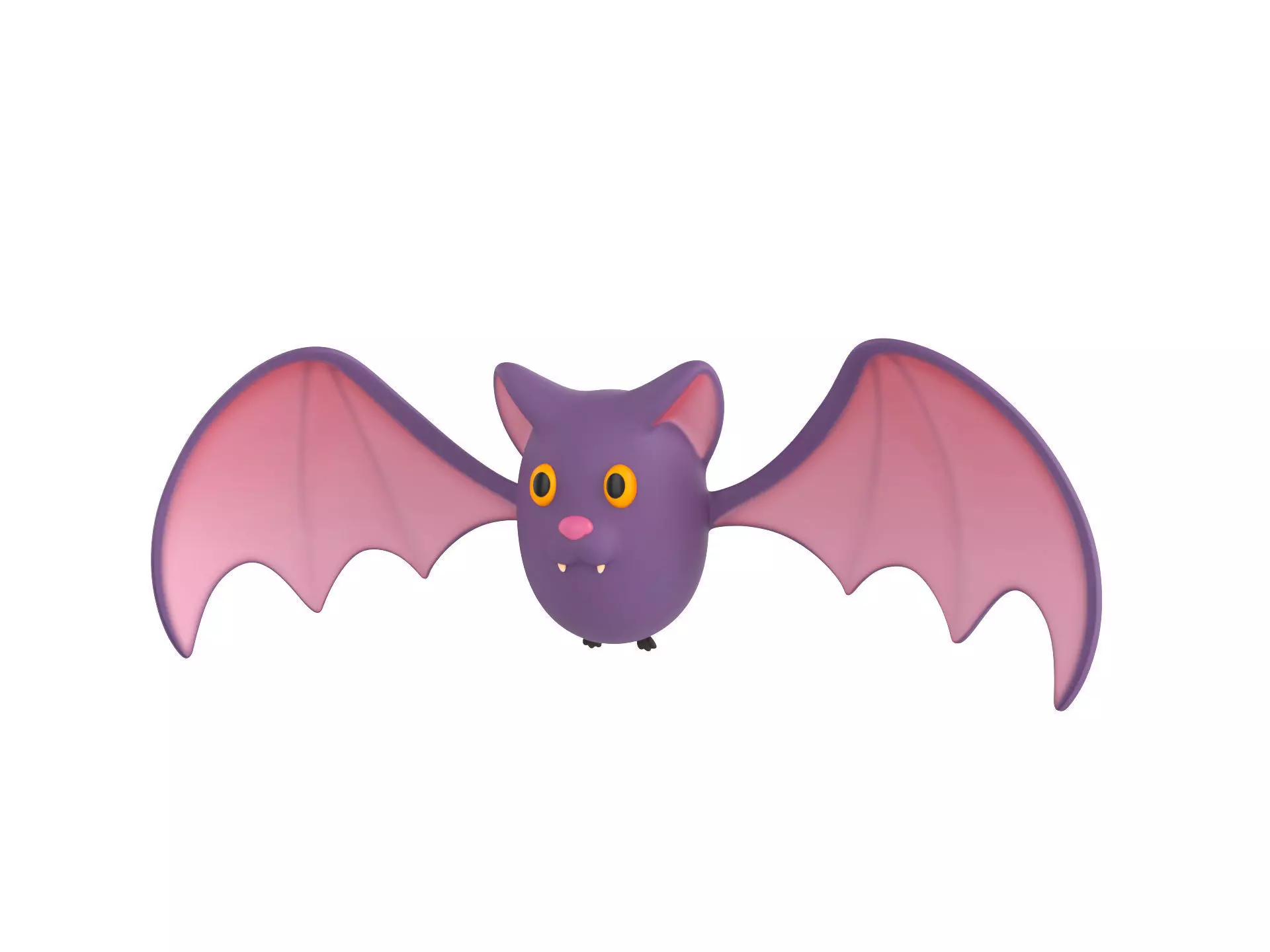 Cartoon Bat 3D model_0