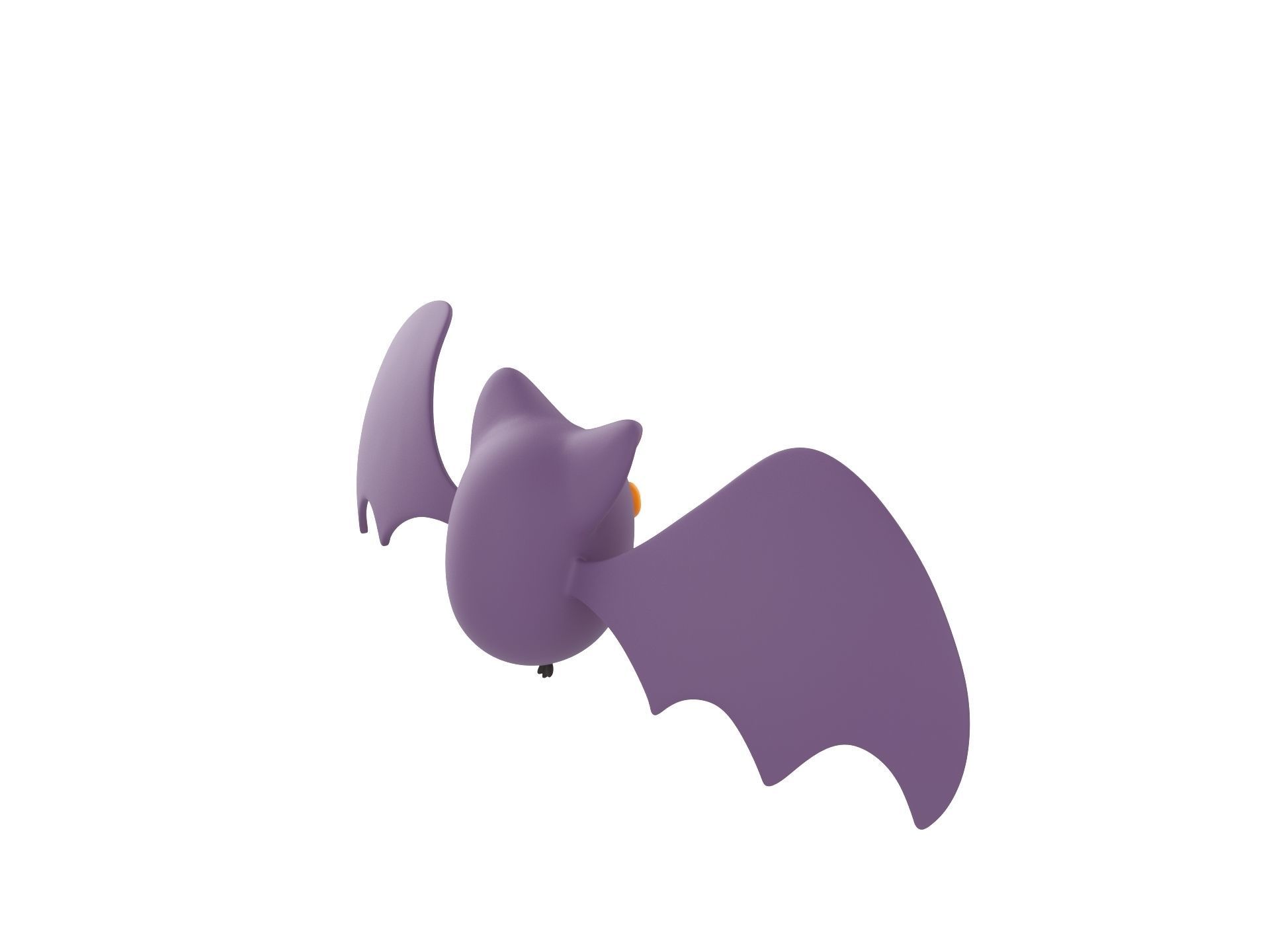 Cartoon Bat 3D model_4