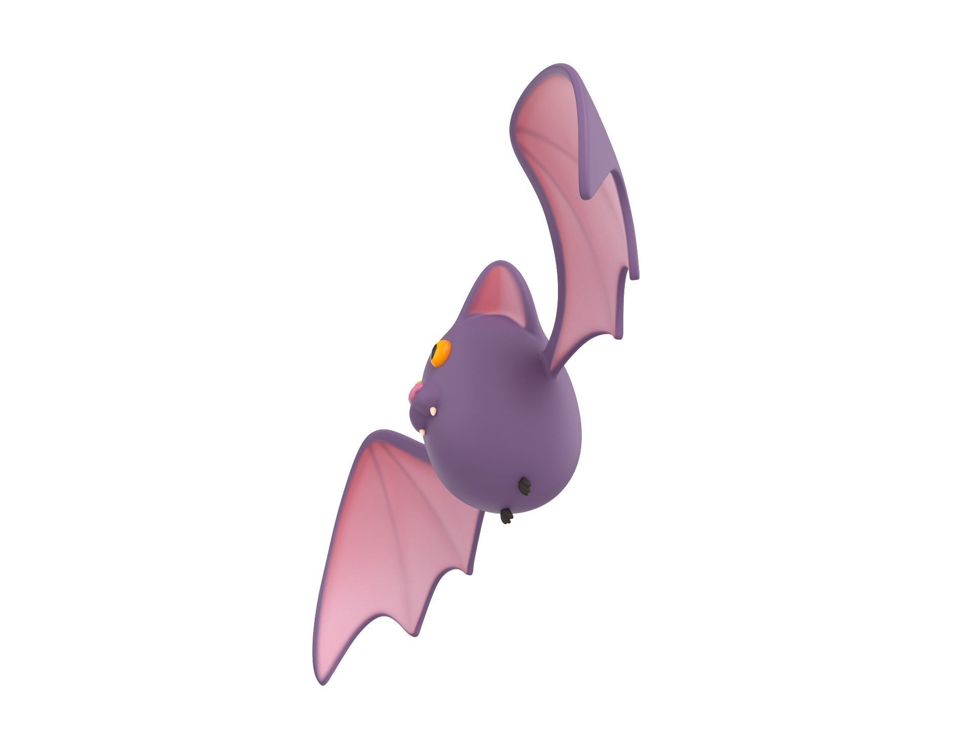 Cartoon Bat 3D model_6