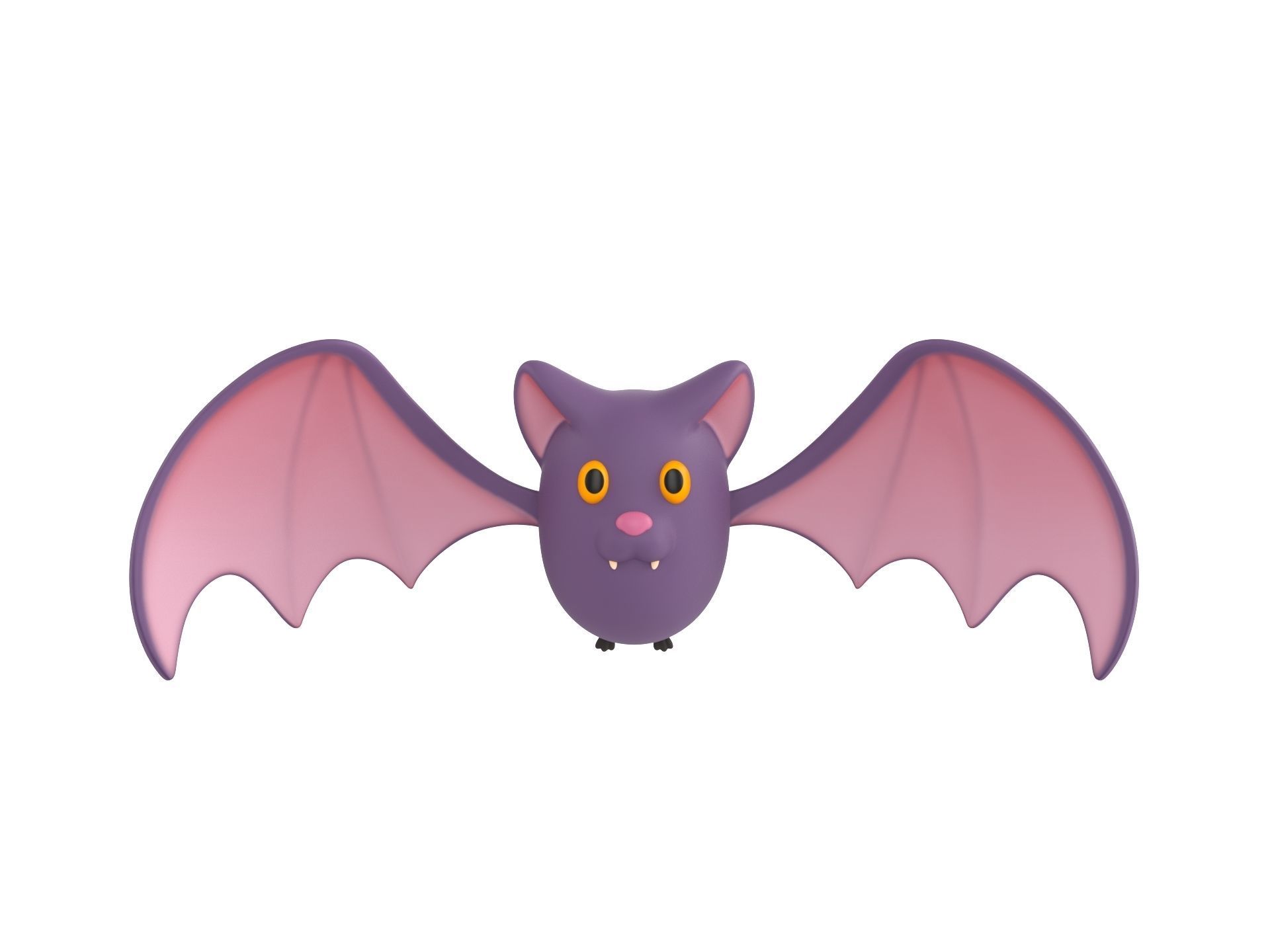 Cartoon Bat 3D model_1