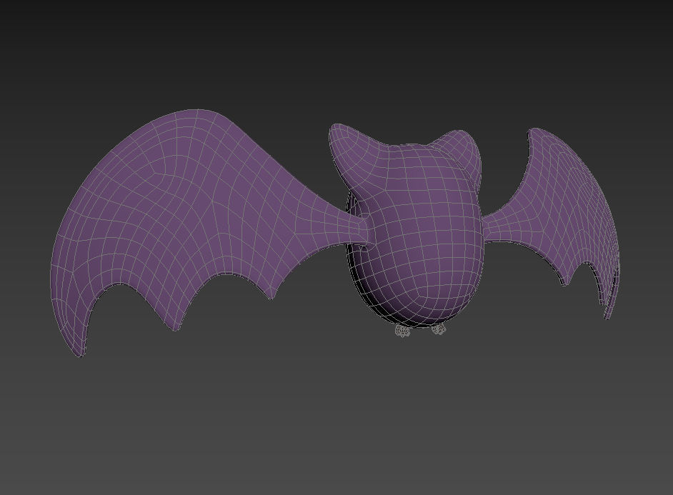 Cartoon Bat 3D model_21