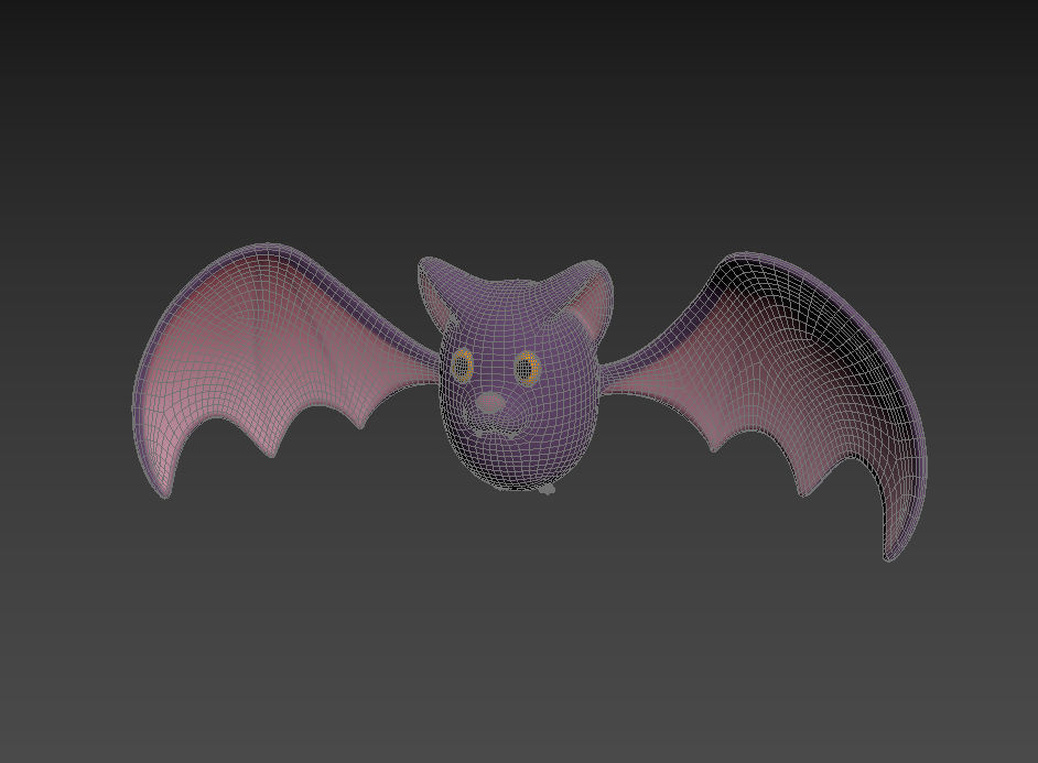 Cartoon Bat 3D model_18