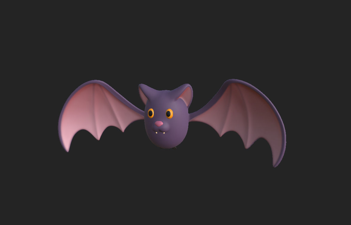 Cartoon Bat 3D model_10