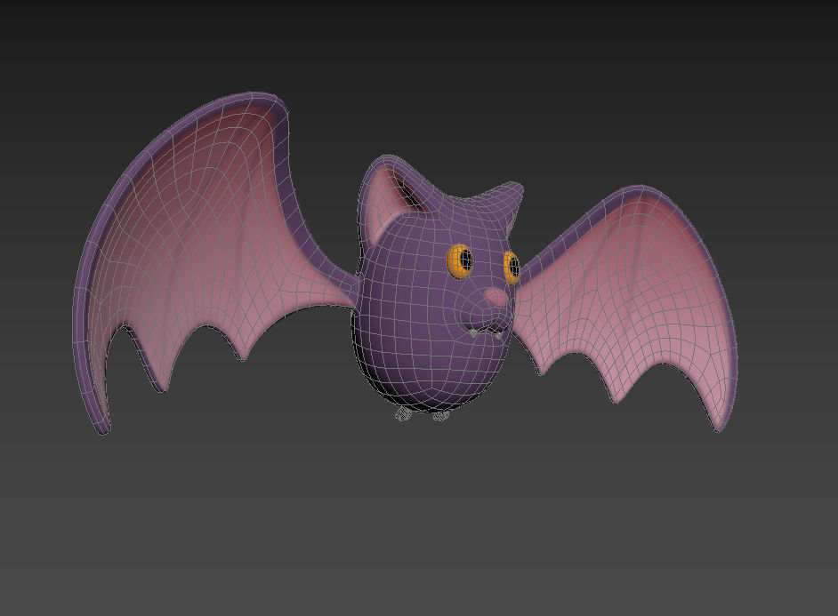 Cartoon Bat 3D model_19