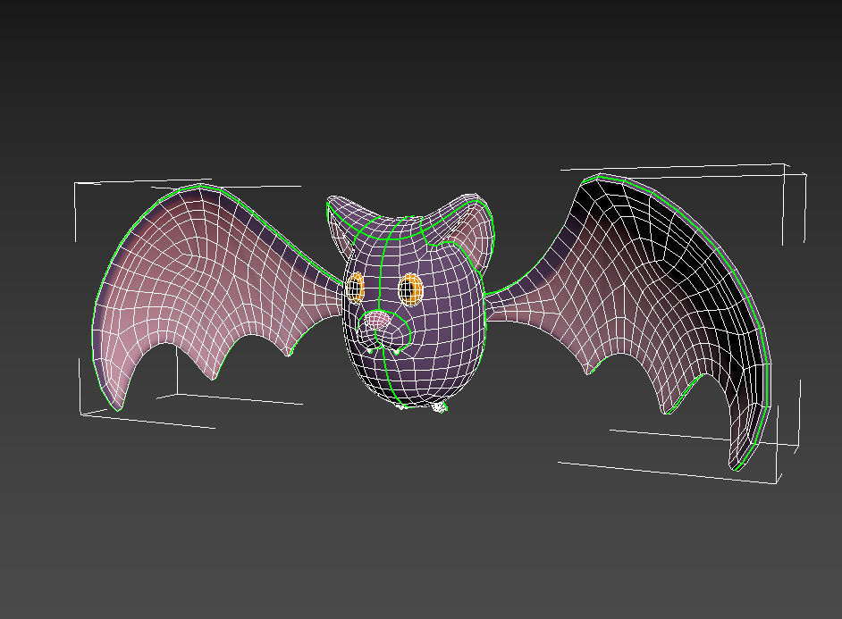 Cartoon Bat 3D model_24