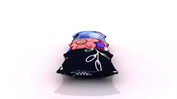 pillows dog wearing flower shirt